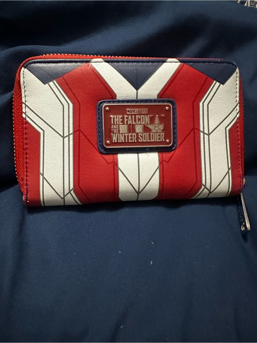 The Falcon and The Winter Soldier Red Zip Wallet